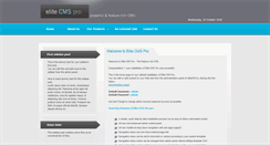 Desktop Screenshot of demo.elitecms.net